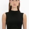 Wholesale Zoe Fashion Vb Body Tank Top In Black