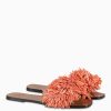 Clearance Zoe Fashion Gaiola Coral Flat Sandals