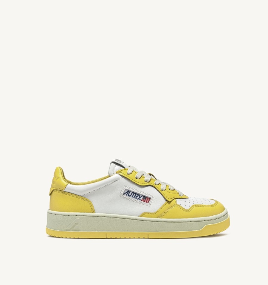 Best Zoe Fashion Sneaker Wb 23 Medalist In White-Yellow