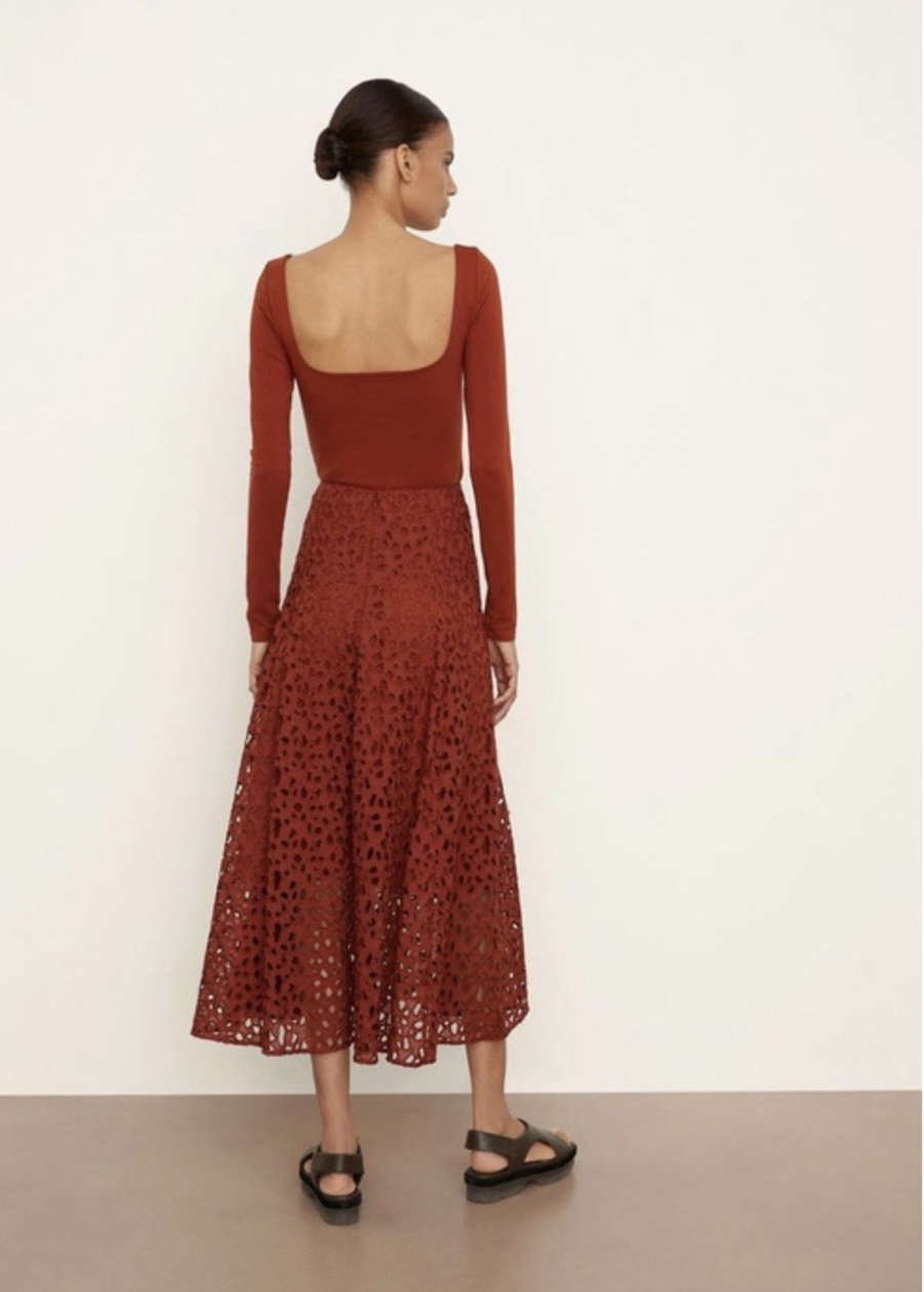 Online Zoe Fashion Lace Paneled Slip Skirt