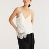 Hot Zoe Fashion Lace Top In Cream