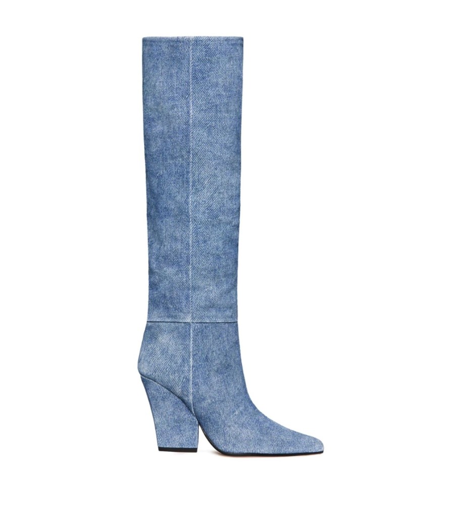 Wholesale Zoe Fashion Jane Boot Denim Effect