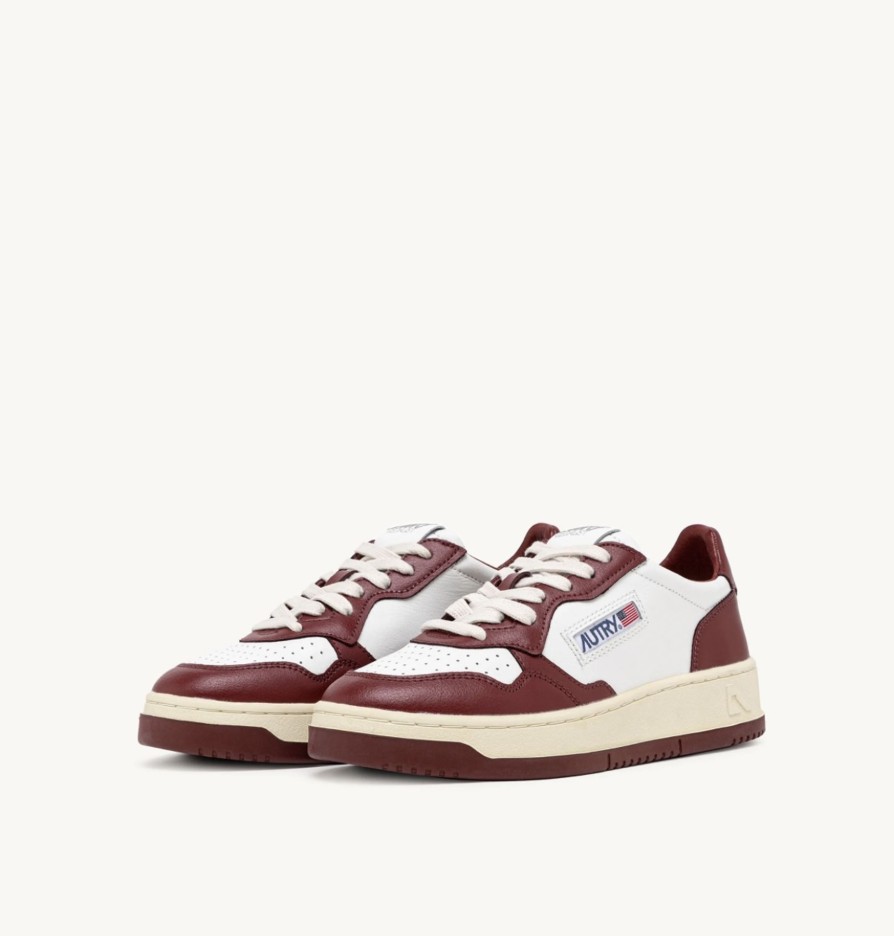 New Zoe Fashion Sneaker Wb 35 Medalist In White-Bordeaux